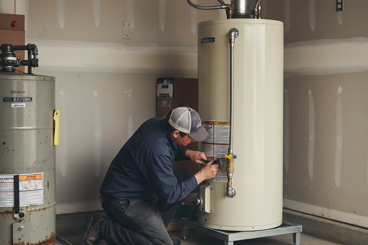 Water heater and shutoff valve replacement in Glenhaven